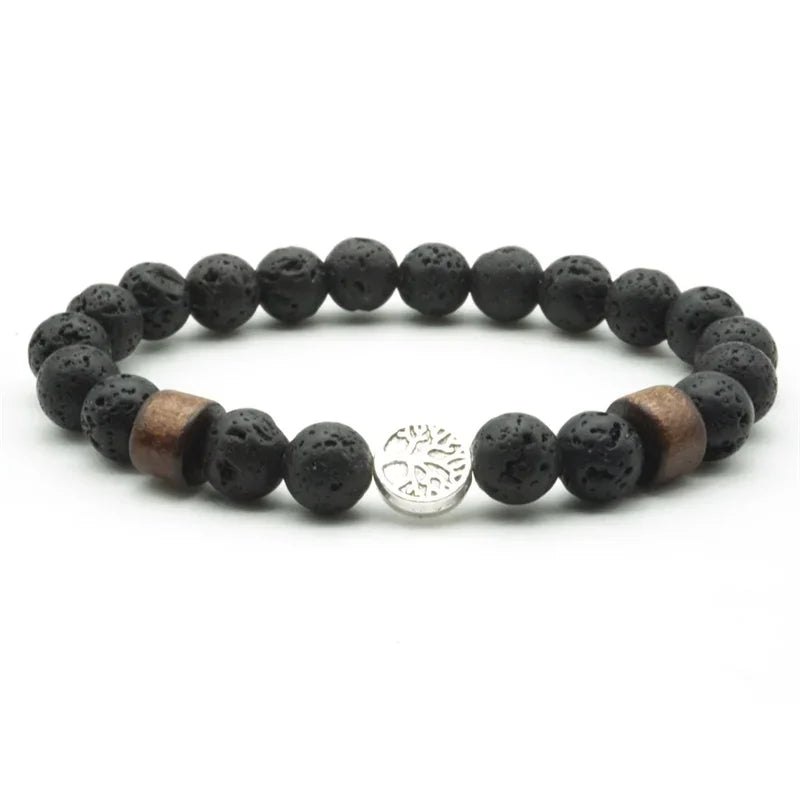 Aromatherapy Diffuser Bracelet – Handmade Lava Stone Beads