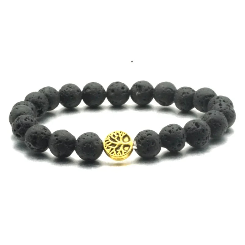 Aromatherapy Diffuser Bracelet – Handmade Lava Stone Beads