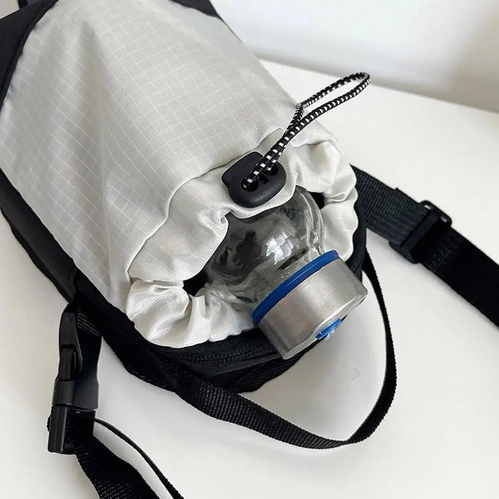 Compact Waterproof Sling Bag with Water Bottle Pocket – Urban Travel Crossbody