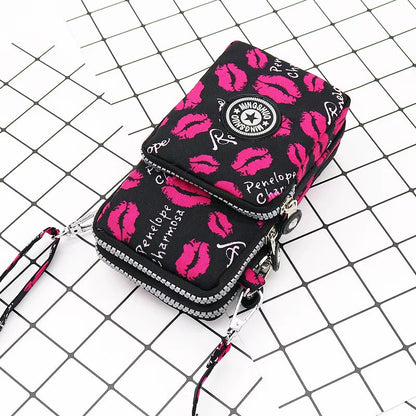 Streetwear Canvas Phone Crossbody Bag – Women’s Small Urban Shoulder Pouch