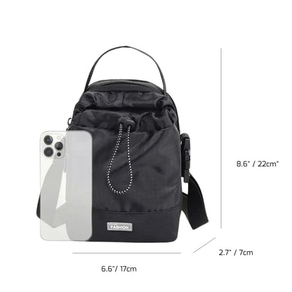 Compact Waterproof Sling Bag with Water Bottle Pocket – Urban Travel Crossbody