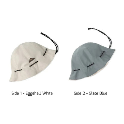 Women's Two-Sided Canvas Bucket Hat Convertible Pouch – Essential for Travelers & City Strollers