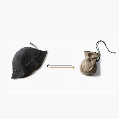 Unisex Two-Sided Canvas Bucket Hat Convertible Pouch – Essential for Travelers & Pokémon GO Players