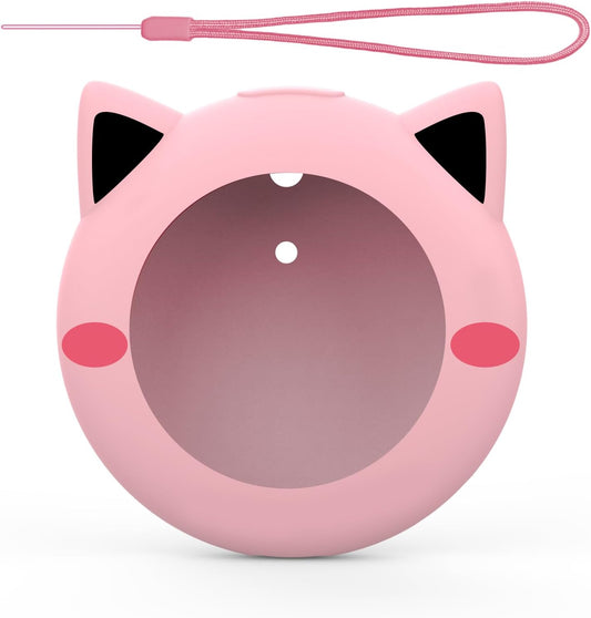 New Silicone Case for Go plus + 2023, Go plus plus Cover Case with Strap, Protective Case Shockproof Scratch-Resistant, Pink