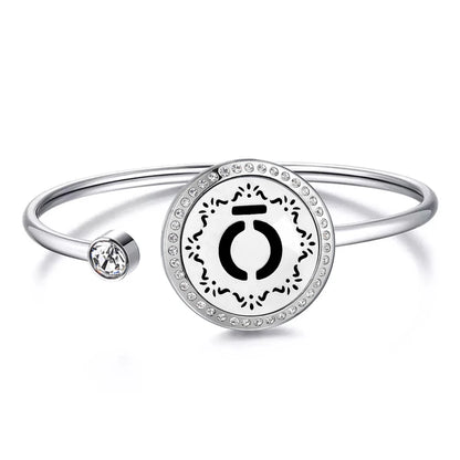 Snow 25Mm Magnet Aroma Locket Stainless Steel Essential Oils Aromatherapy Locket Bracelet Can Wiggle up and Down