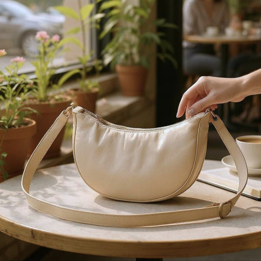 Solid Color Half-Moon Crossbody Bag – Urban Everyday Carry