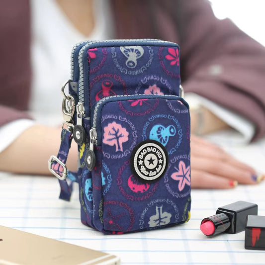 Streetwear Canvas Phone Crossbody Bag – Women’s Small Urban Shoulder Pouch