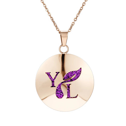 Aromatherapy Rose Gold Stainless Steel Pendant Necklace – Diffuser Jewelry for Men & Women