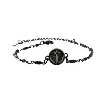 12Mm Blcak Color Stainless Steel Aromatherapy Bracelet Perfume Essential Oil Jewelry Small Mini Sweet Titanium Steel Bracelet