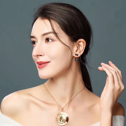 Aromatherapy Rose Gold Stainless Steel Pendant Necklace – Diffuser Jewelry for Men & Women