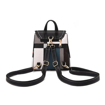 Versatile CityWalk PU Leather Backpack – Women’s Artistic Crossbody Bag