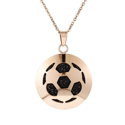 Aromatherapy Rose Gold Stainless Steel Pendant Necklace – Diffuser Jewelry for Men & Women