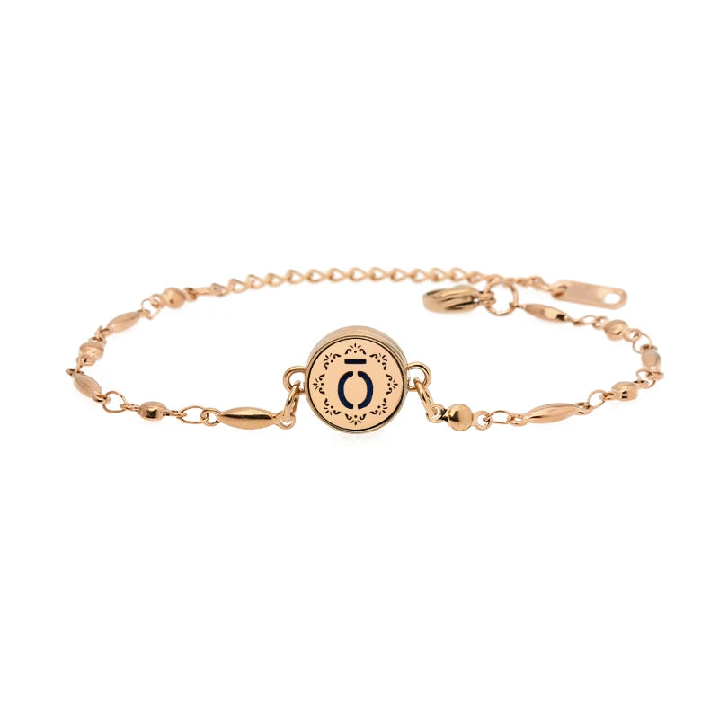 Aromatherapy Rose Gold Stainless Steel Locket Bracelet – Diffuser Jewelry for Men & Women
