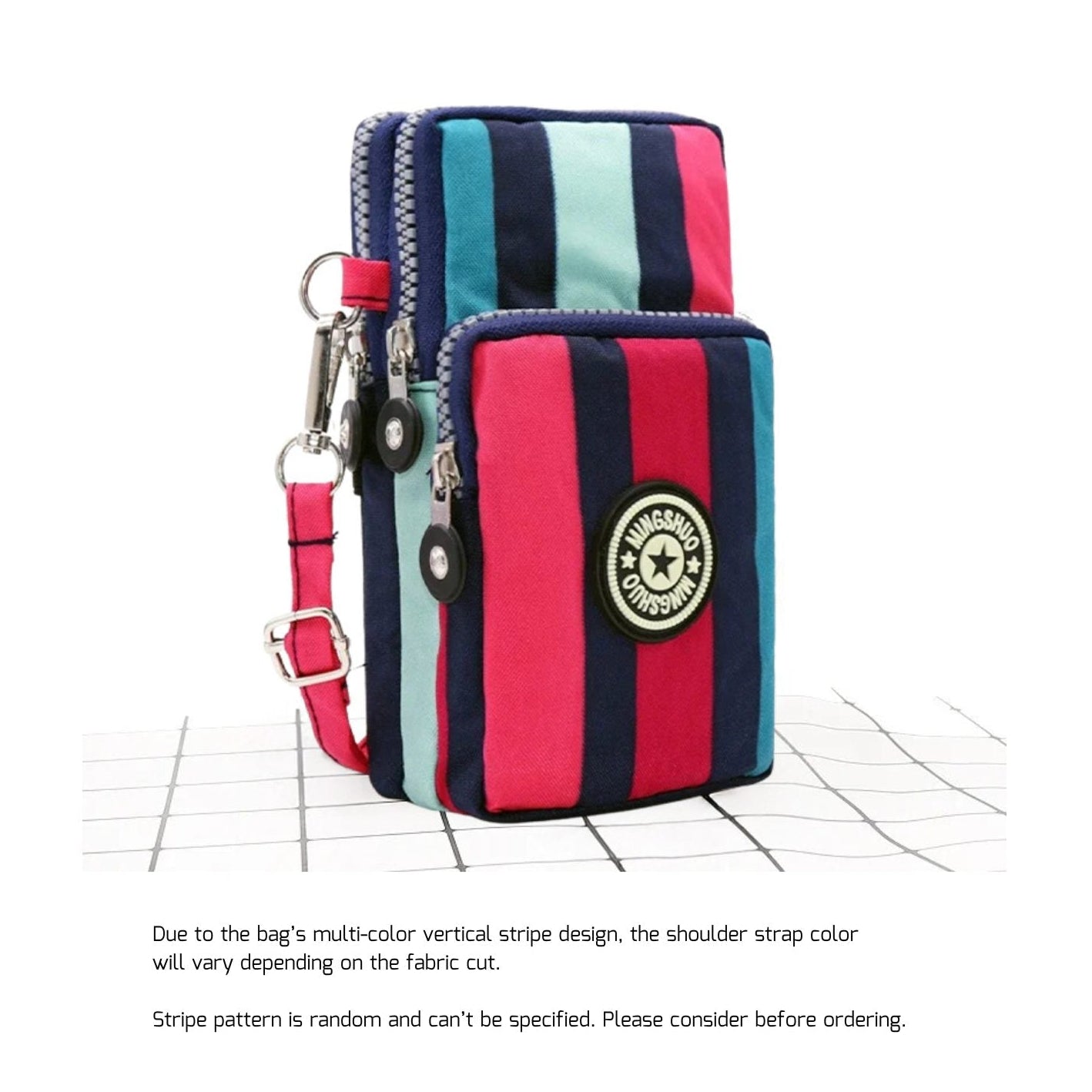 Artistic Canvas Phone Crossbody Bag – Women’s Small Urban Shoulder Pouch