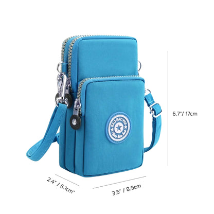 Minimalist Canvas Phone Crossbody Bag – Women’s Small Urban Shoulder Pouch