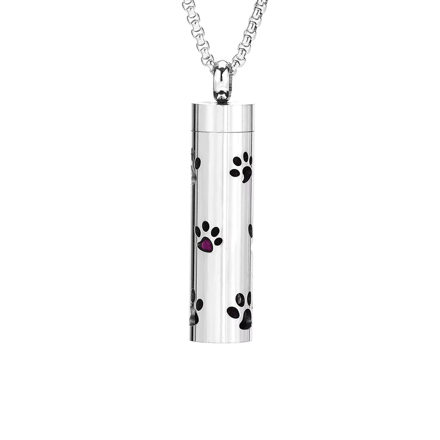 Aromatherapy Silver Stainless Steel Locket Necklace – Diffuser Jewelry for Men & Women