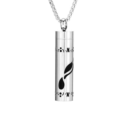Aromatherapy Silver Stainless Steel Locket Necklace – Diffuser Jewelry for Men & Women