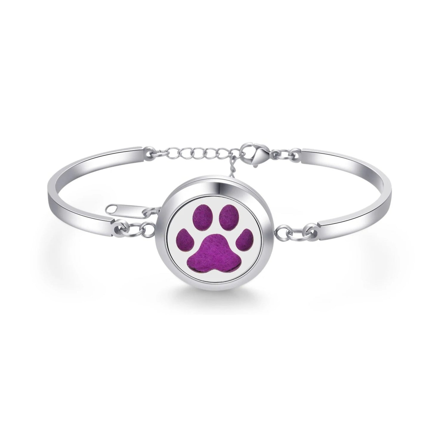 Aromatherapy Silver Stainless Steel Bracelet – Diffuser Jewelry for Men & Women