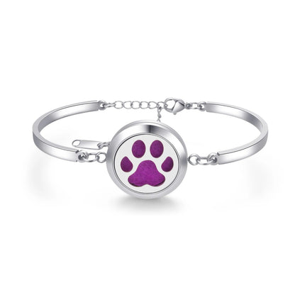 Aromatherapy Silver Stainless Steel Bracelet – Diffuser Jewelry for Men & Women