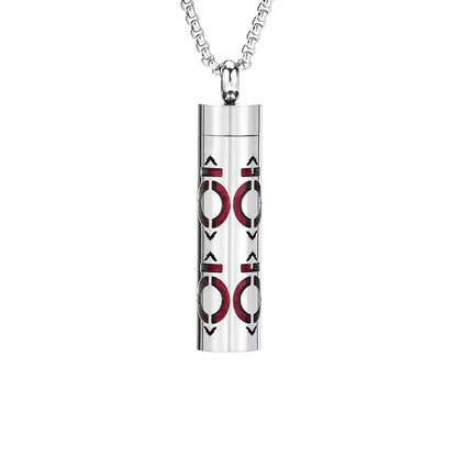 Aromatherapy Silver Stainless Steel Locket Necklace – Diffuser Jewelry for Men & Women