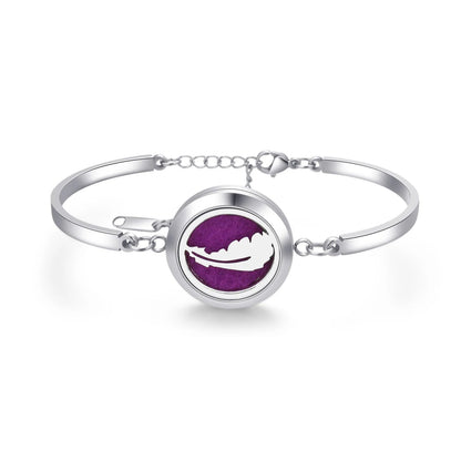 Aromatherapy Silver Stainless Steel Bracelet – Diffuser Jewelry for Men & Women