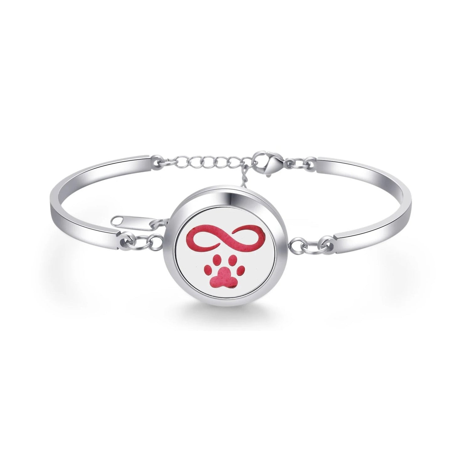 Aromatherapy Silver Stainless Steel Bracelet – Diffuser Jewelry for Men & Women