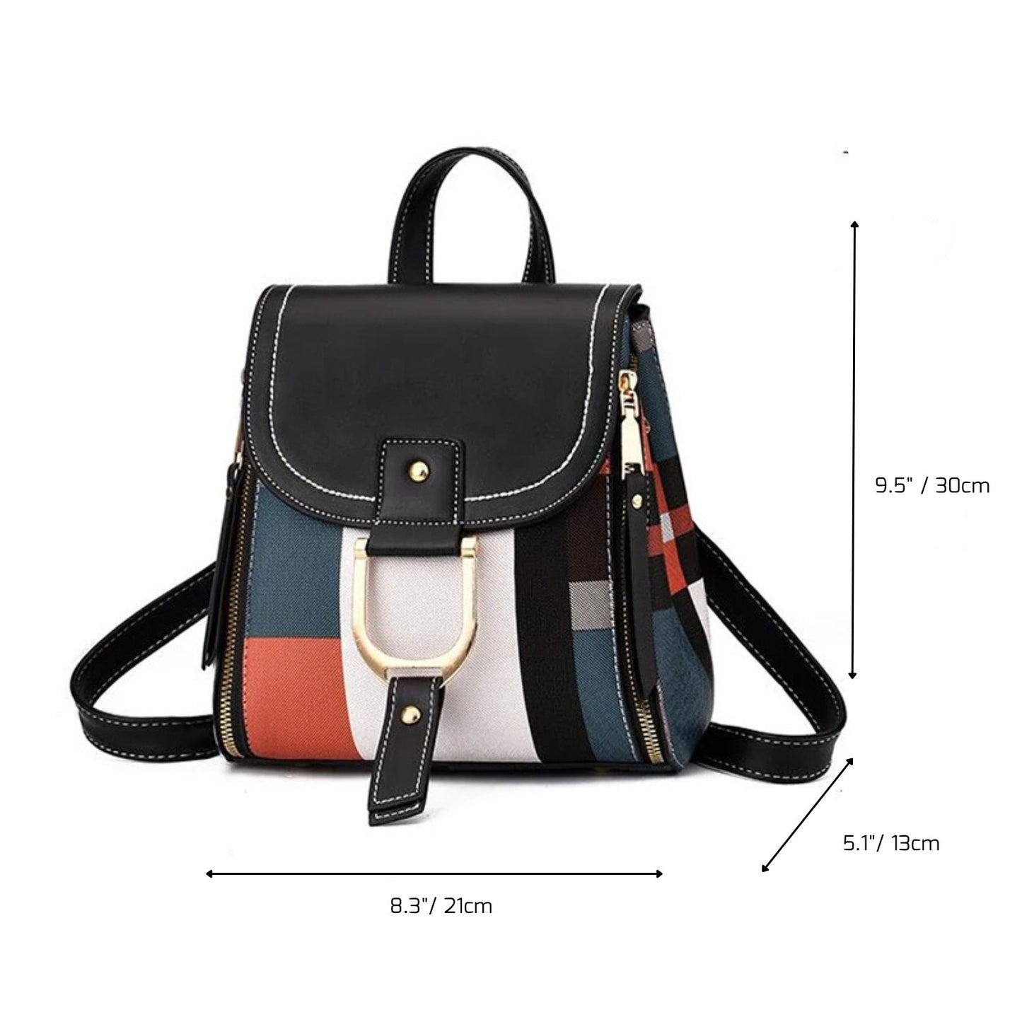 Versatile CityWalk PU Leather Backpack – Women’s Artistic Crossbody Bag