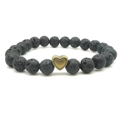 Aromatherapy Diffuser Bracelet – Handmade Lava Stone Beads