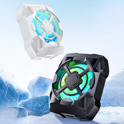 Magnetic Wireless Phone Cooler – Silent 3-Speed Rechargeable Radiator with Blue Light for Mobile Gaming