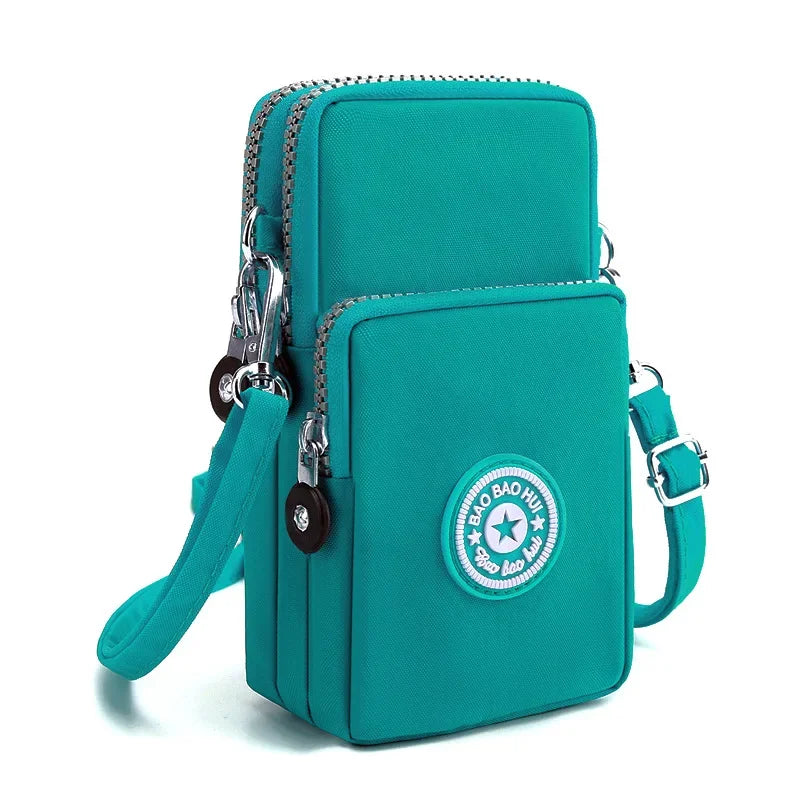 Minimalist Canvas Phone Crossbody Bag – Women’s Small Urban Shoulder Pouch