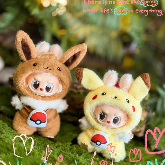 Labubu Doll Streetwear Couple Set 4 – Pokemon Costume for City Walk
