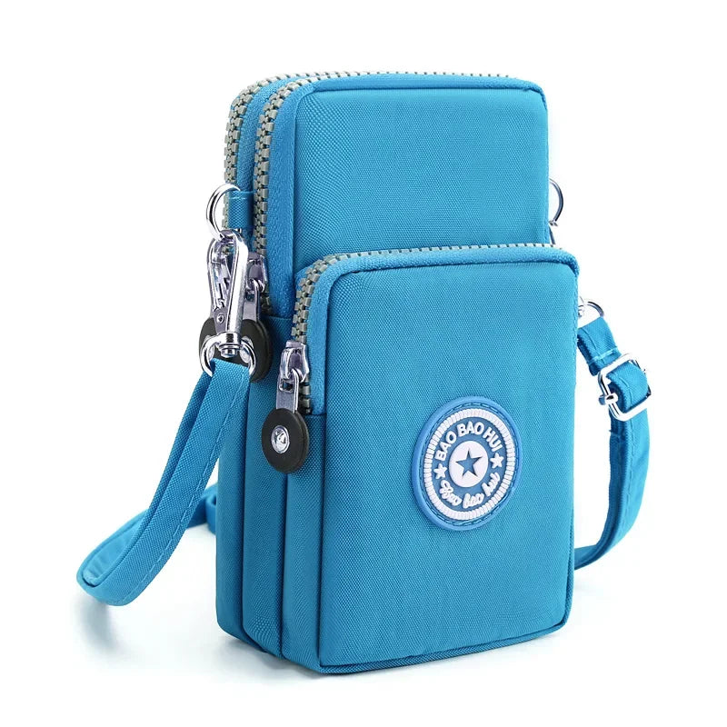 Minimalist Canvas Phone Crossbody Bag – Women’s Small Urban Shoulder Pouch