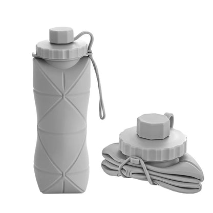 Foldable 600ml Silicone Water Bottle – Lightweight Hydration for Travel & Pokémon GO