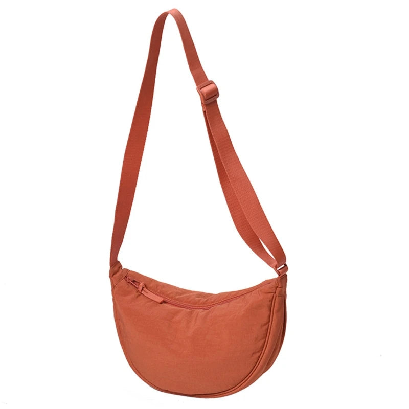 Solid Color Half-Moon Crossbody Bag – Urban Everyday Carry