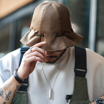 Unisex Two-Sided Canvas Bucket Hat Convertible Pouch – Essential for Travelers & Pokémon GO Players