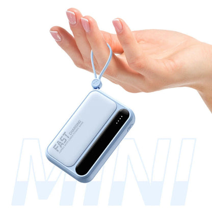 Slim Power Bank – Built-In Cable Mobile Charger for Pokémon GO & Travel