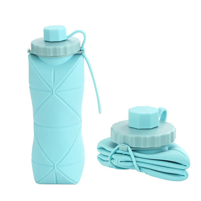 Foldable 600ml Silicone Water Bottle – Lightweight Hydration for Travel & Pokémon GO
