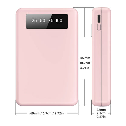 10000mAh Lightweight Power Bank – Compact 4-Port Charger for Pokémon GO Trainers