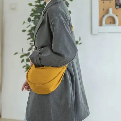 Solid Color Half-Moon Crossbody Bag – Urban Everyday Carry