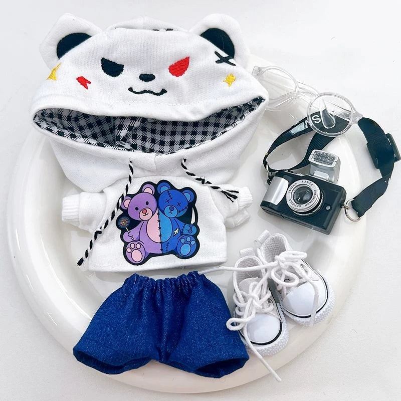Labubu Doll Streetwear Couple Set 2 – Urban Fashion Chic Mini Outfit Set