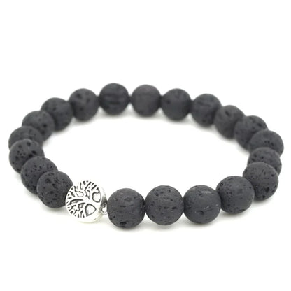 Aromatherapy Diffuser Bracelet – Handmade Lava Stone Beads