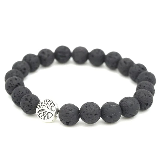 Aromatherapy Diffuser Bracelet – Handmade Lava Stone Beads