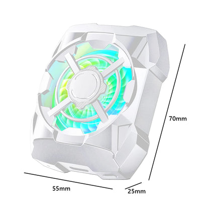 Magnetic Wireless Phone Cooler – Silent 3-Speed Rechargeable Radiator with Blue Light for Mobile Gaming