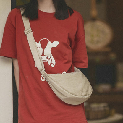 Solid Color Half-Moon Crossbody Bag – Urban Everyday Carry