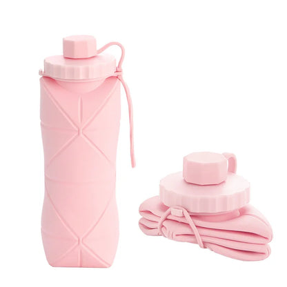 Foldable 600ml Silicone Water Bottle – Lightweight Hydration for Travel & Pokémon GO