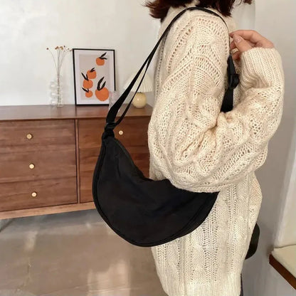 Solid Color Half-Moon Crossbody Bag – Urban Everyday Carry