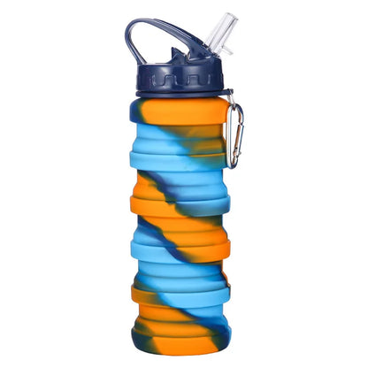 Foldable 500ml Silicone Water Bottle – Lightweight Hydration for Travel & Pokémon GO