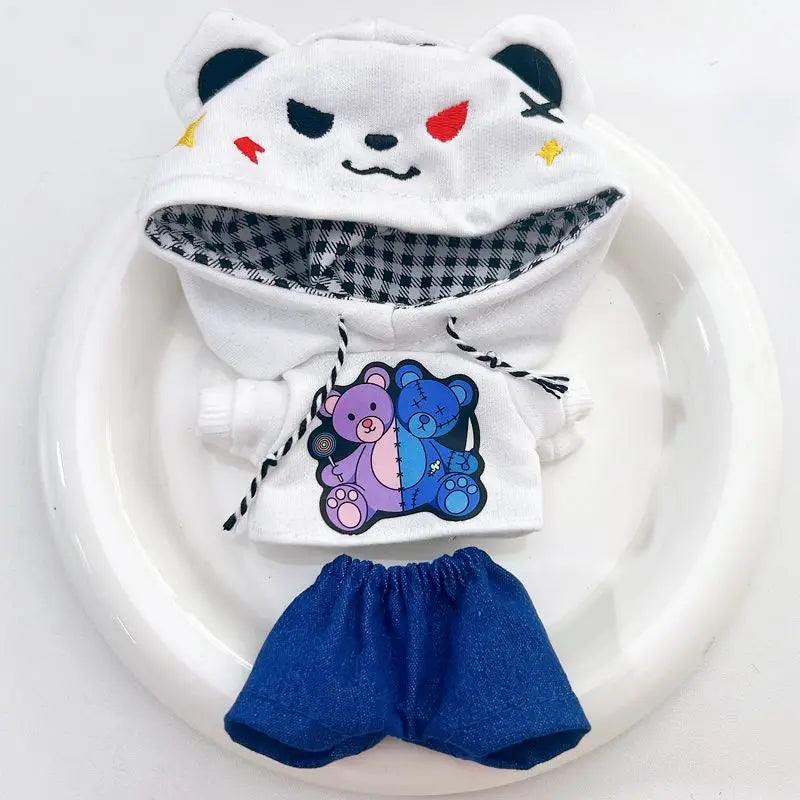 Labubu Doll Streetwear Couple Set 2 – Urban Fashion Chic Mini Outfit Set