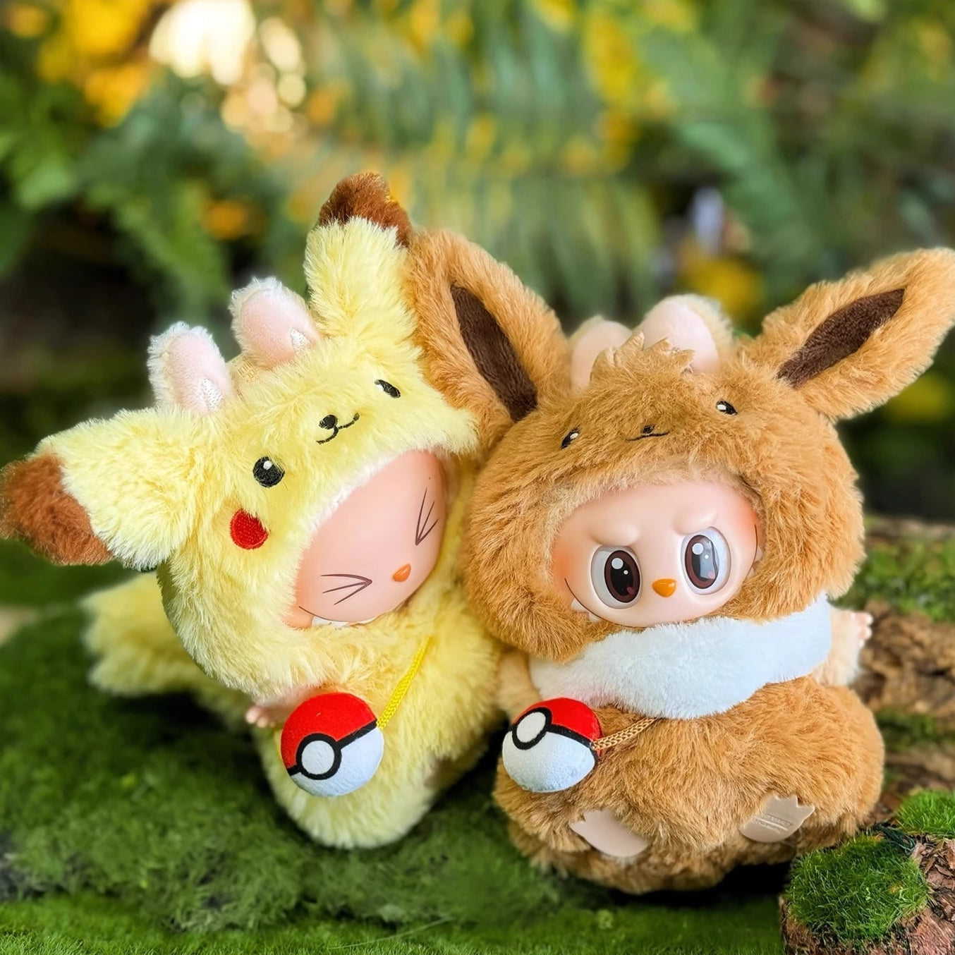 Labubu Doll Streetwear Couple Set 4 – Pokemon Costume for City Walk