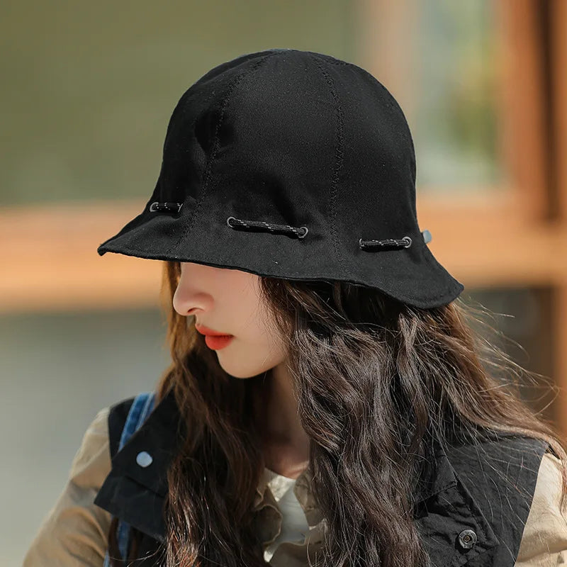 Unisex Single-Color Canvas Bucket Hat Convertible Pouch –  Essential for Travelers & Pokémon GO Players